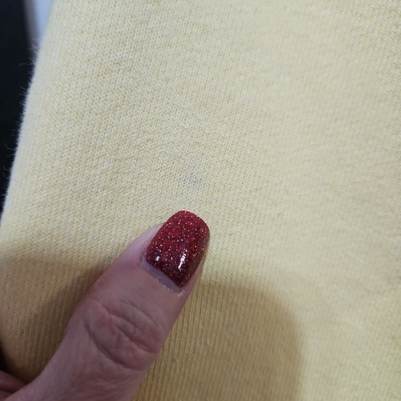 CHAMPION WOMEN'S YELLOW REVERSE WEAVE CROPPED SWEATSHIRT SIZE XS Oversized READ - Picture 5 of 12